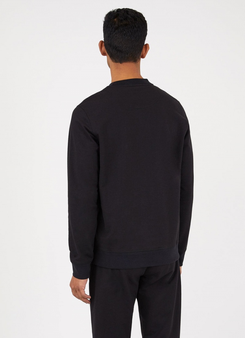 Black Sunspel DriRelease Active Sweatshirt | 31546-ITPG | USA