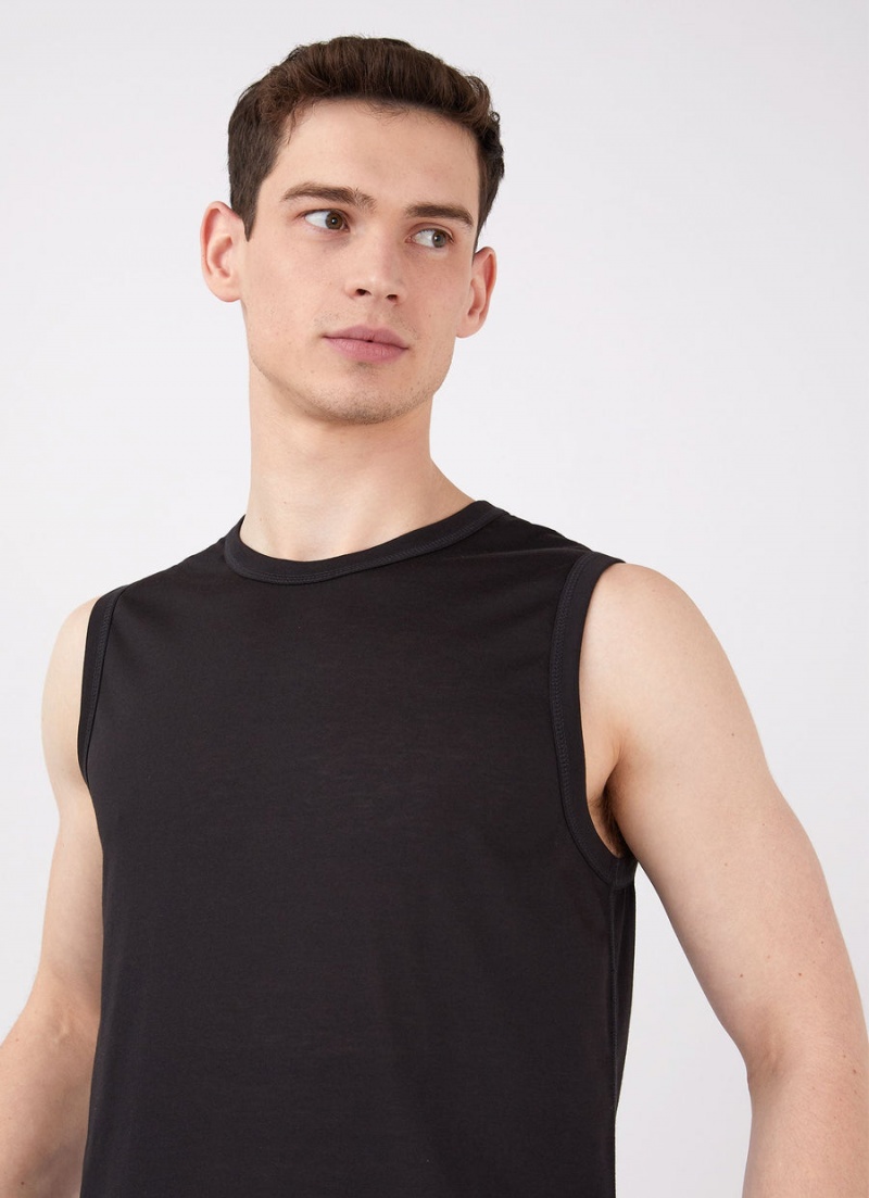 Black Sunspel DriRelease Active Vest | 76034-MQBG | USA