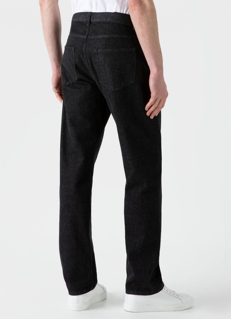 Black Sunspel Regular Fit Jean | 35602-FTHQ | USA