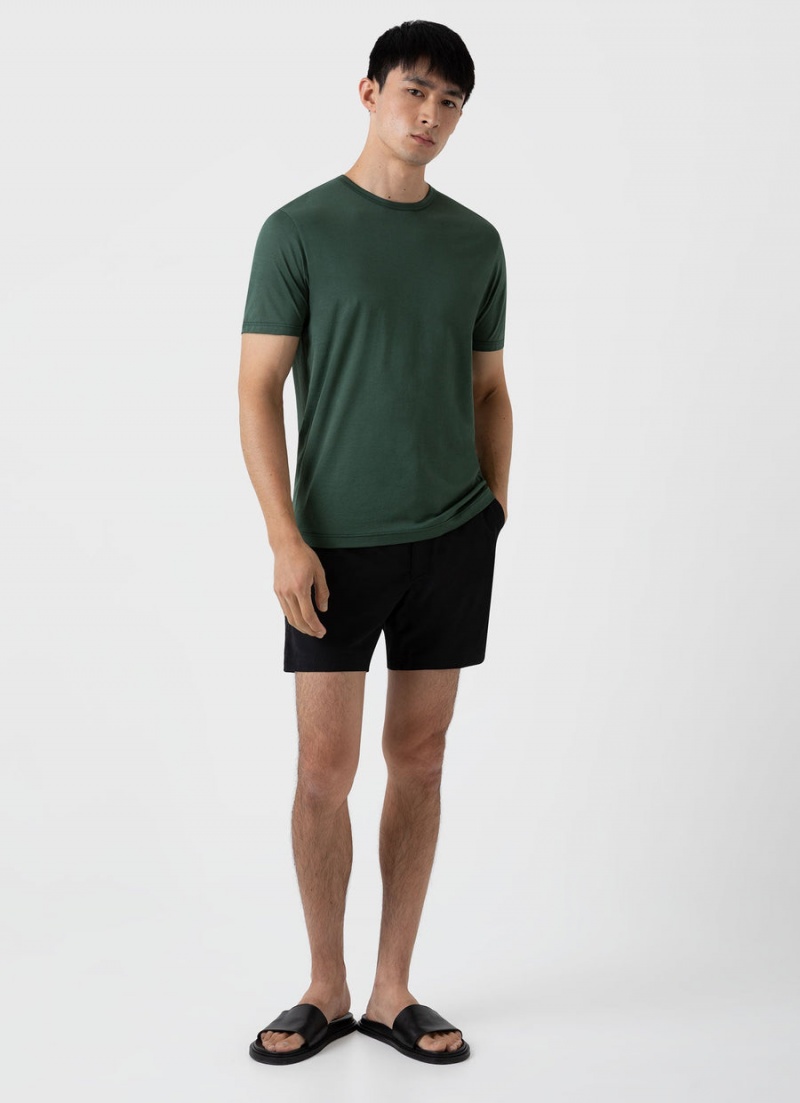 Black Sunspel Tailored Swim Shorts | 83067-XVWJ | USA