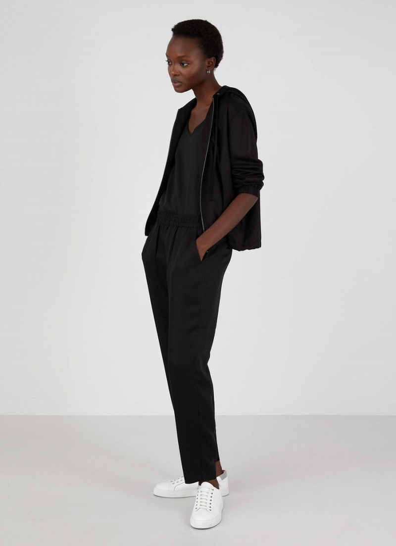 Black Sunspel Tencel Jacket | 30586-QMGD | USA