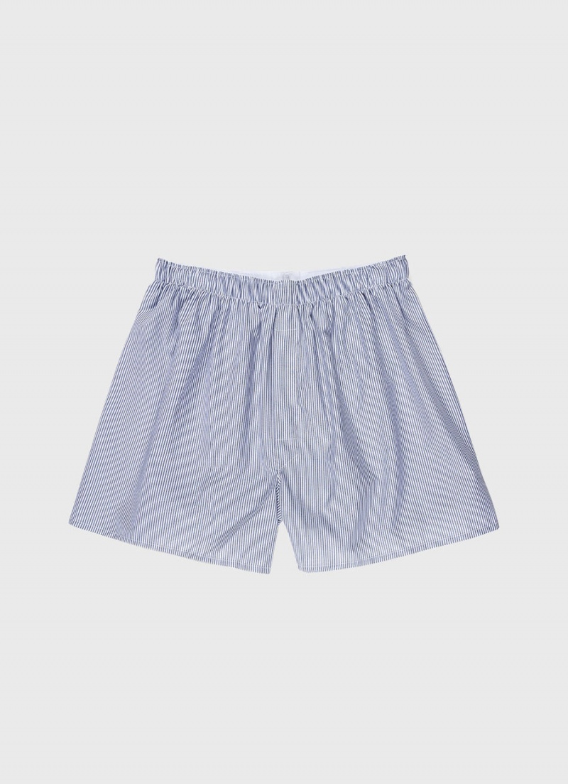 Blue Sunspel Classic Boxer Shorts | 61790-TWMV | USA