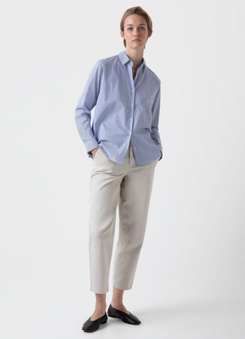 Blue Sunspel Classic Shirt | 84956-EAFI | USA