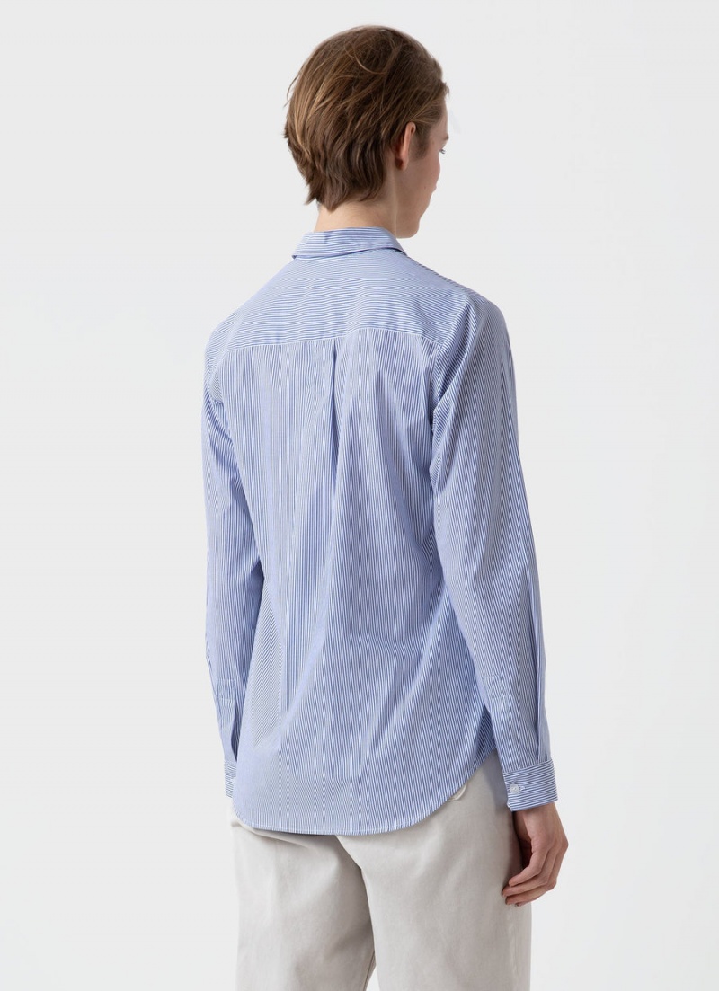 Blue Sunspel Classic Shirt | 84956-EAFI | USA