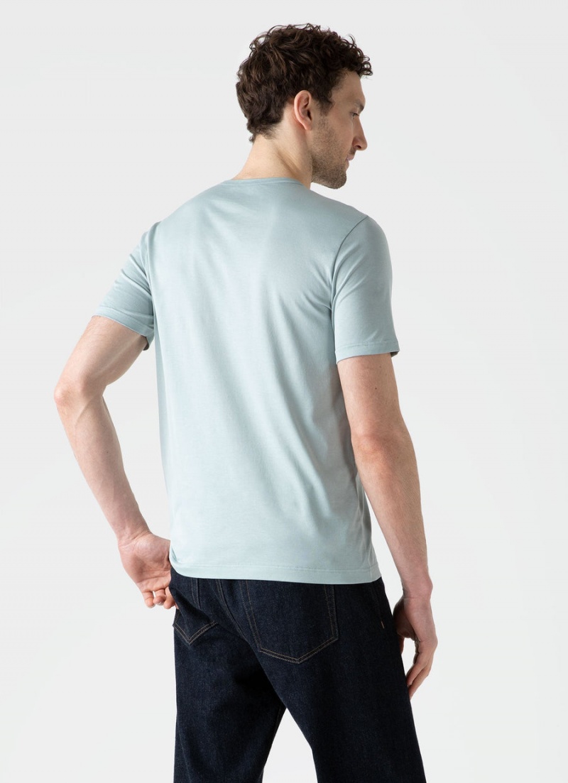 Blue Sunspel Classic T-shirt | 61380-IXUE | USA