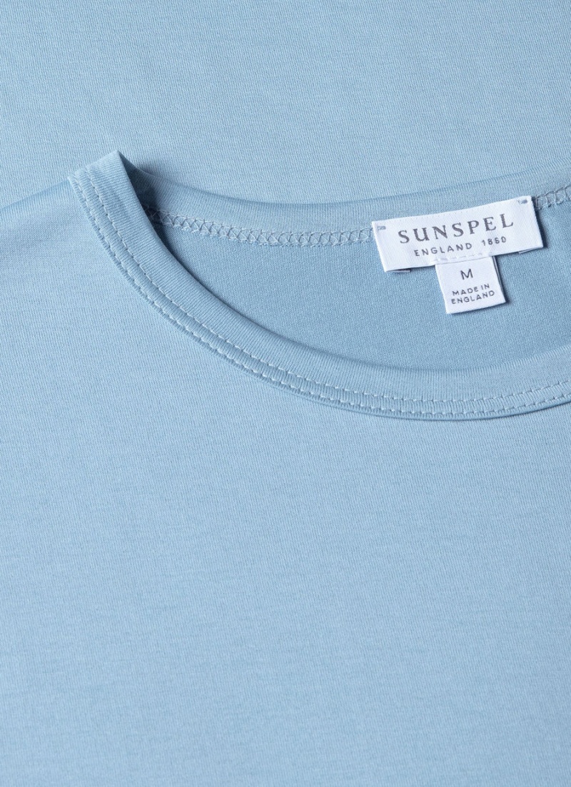 Blue Sunspel Classic T-shirt | 69854-QDSZ | USA