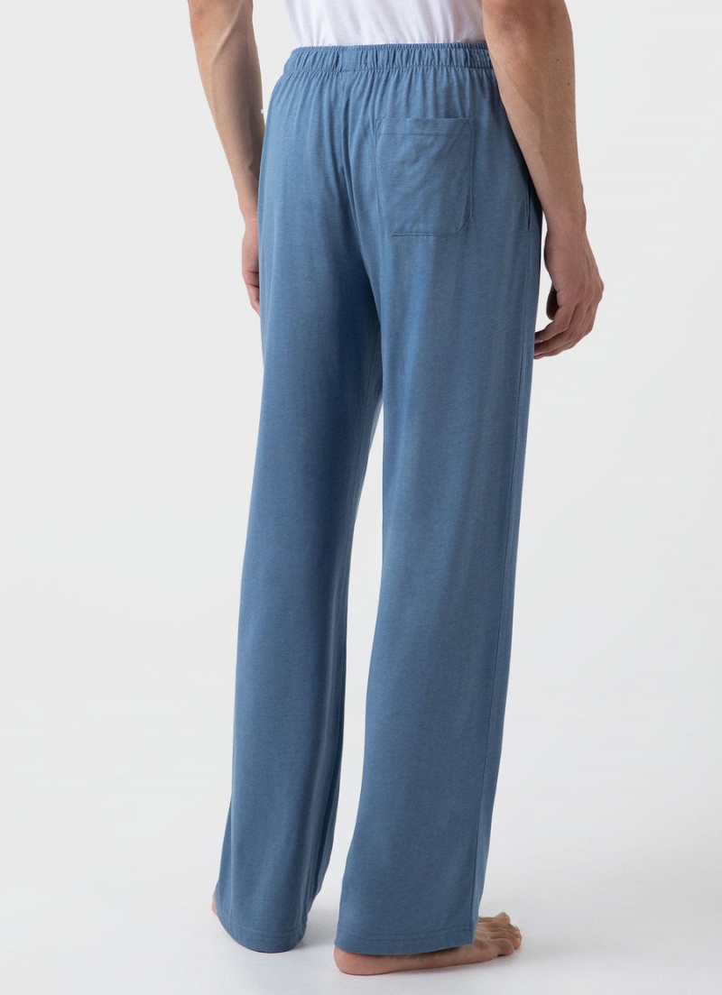 Blue Sunspel Cotton Modal Lounge Pant | 51492-WXEL | USA