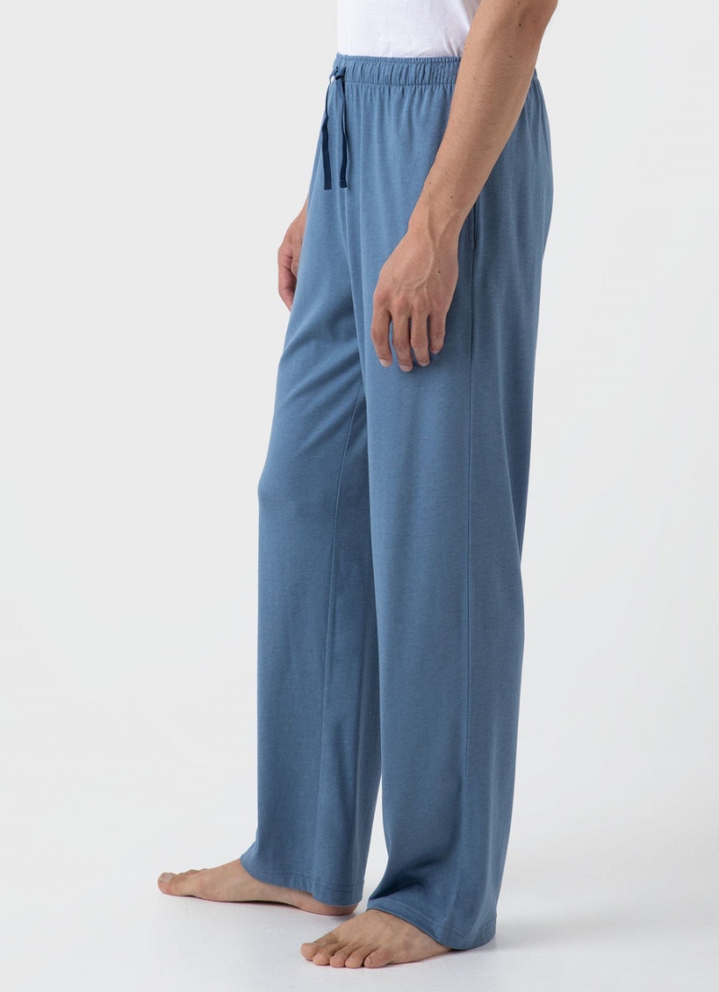 Blue Sunspel Cotton Modal Lounge Pant | 51492-WXEL | USA