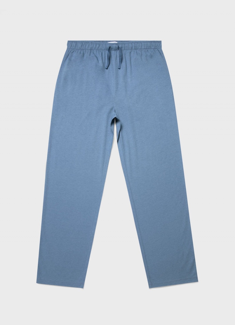 Blue Sunspel Cotton Modal Lounge Pant | 51492-WXEL | USA