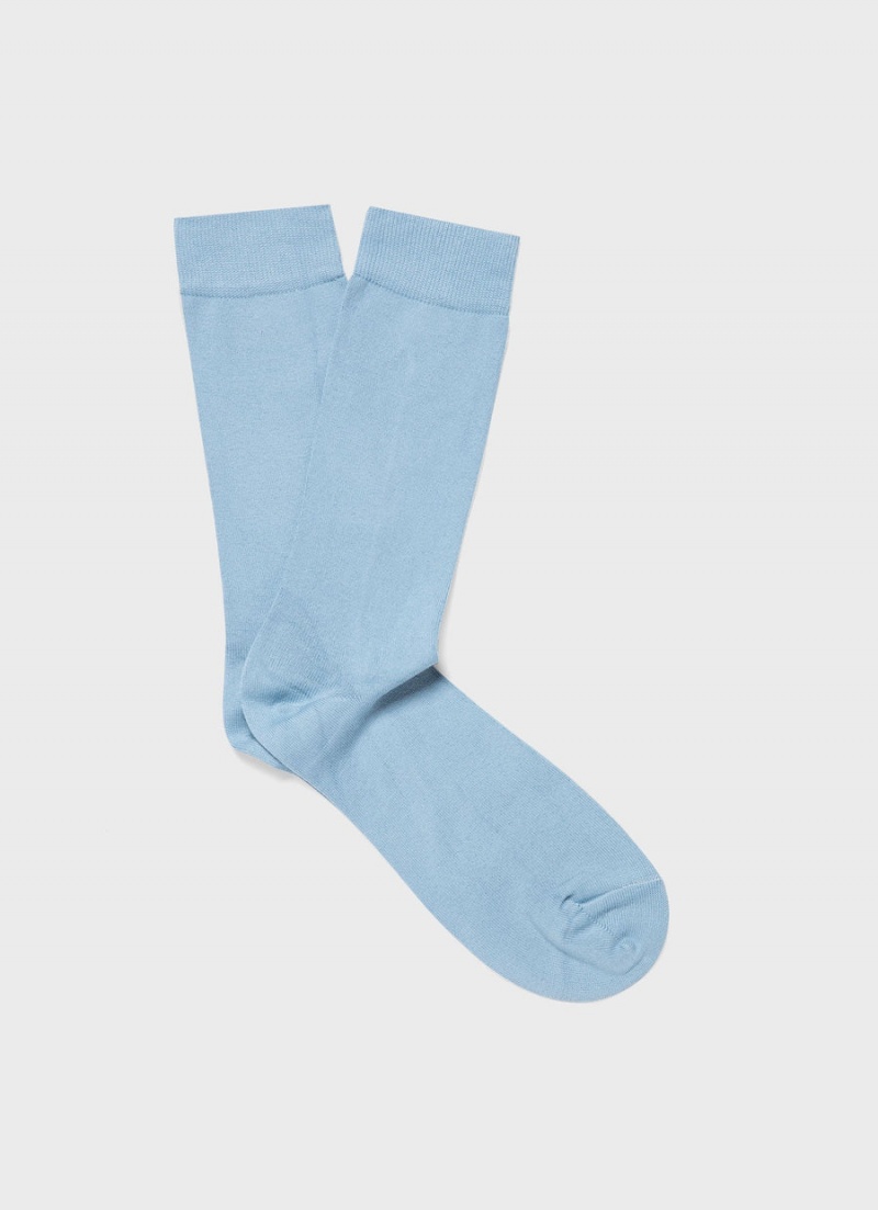 Blue Sunspel Cotton Socks | 24836-FVXR | USA