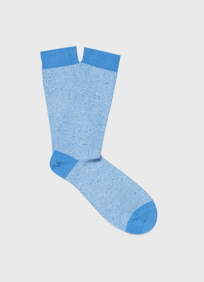 Blue Sunspel Cotton Socks | 40719-JIRZ | USA