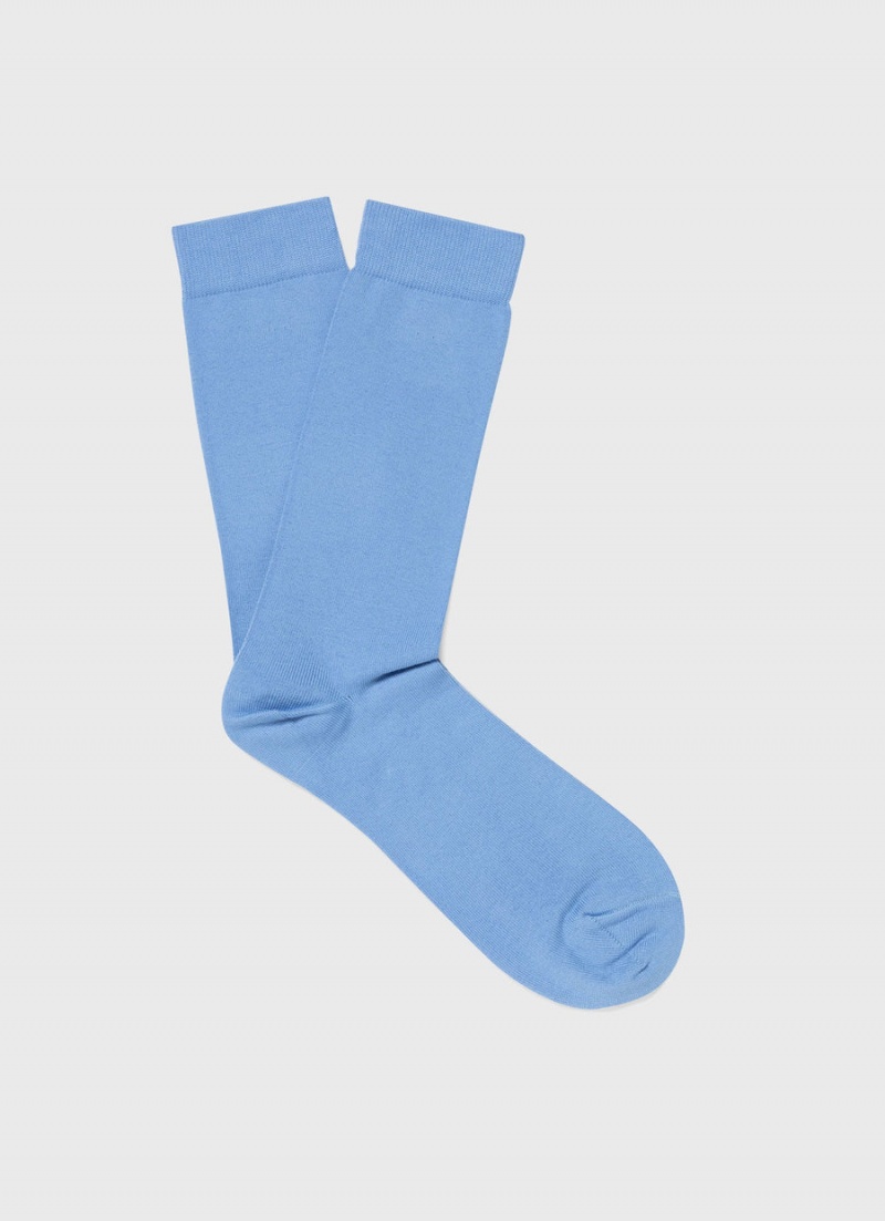 Blue Sunspel Cotton Socks | 70614-DCBF | USA