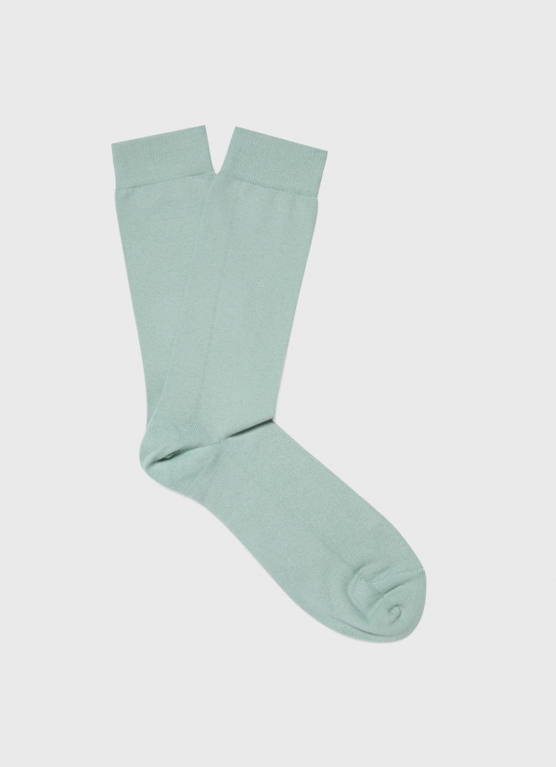 Blue Sunspel Cotton Socks | 75104-TEKN | USA