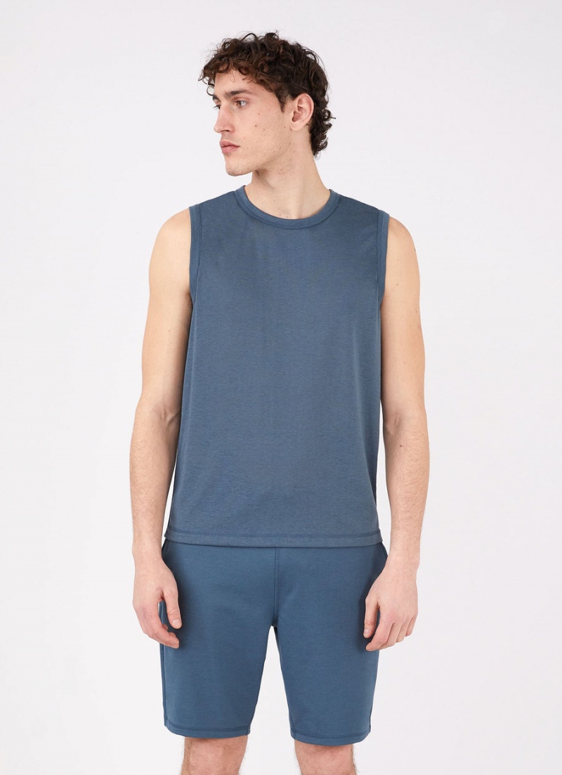 Blue Sunspel DriRelease Active Vest | 61493-VBTZ | USA