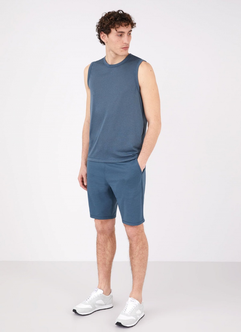 Blue Sunspel DriRelease Active Vest | 61493-VBTZ | USA