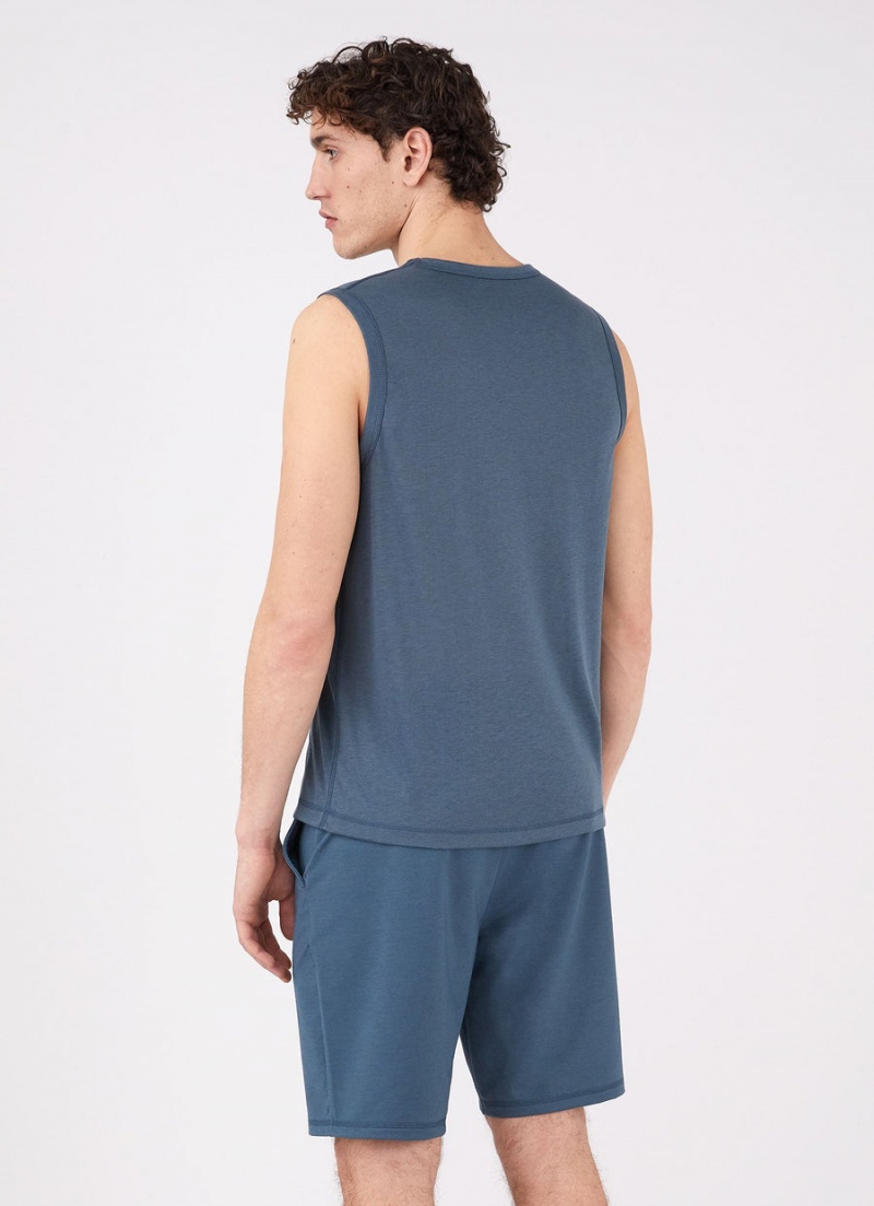 Blue Sunspel DriRelease Active Vest | 61493-VBTZ | USA