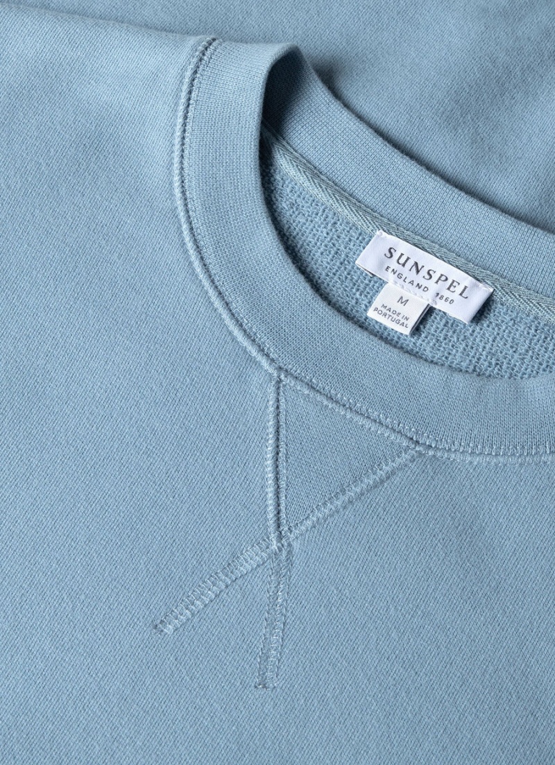 Blue Sunspel Loopback Sweatshirt | 05128-XCTO | USA