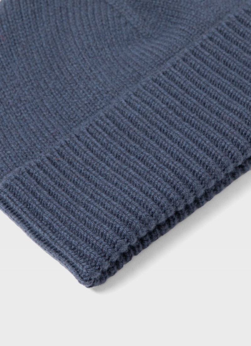 Blue Sunspel Scottish Lambswool Hat | 15730-TXFC | USA