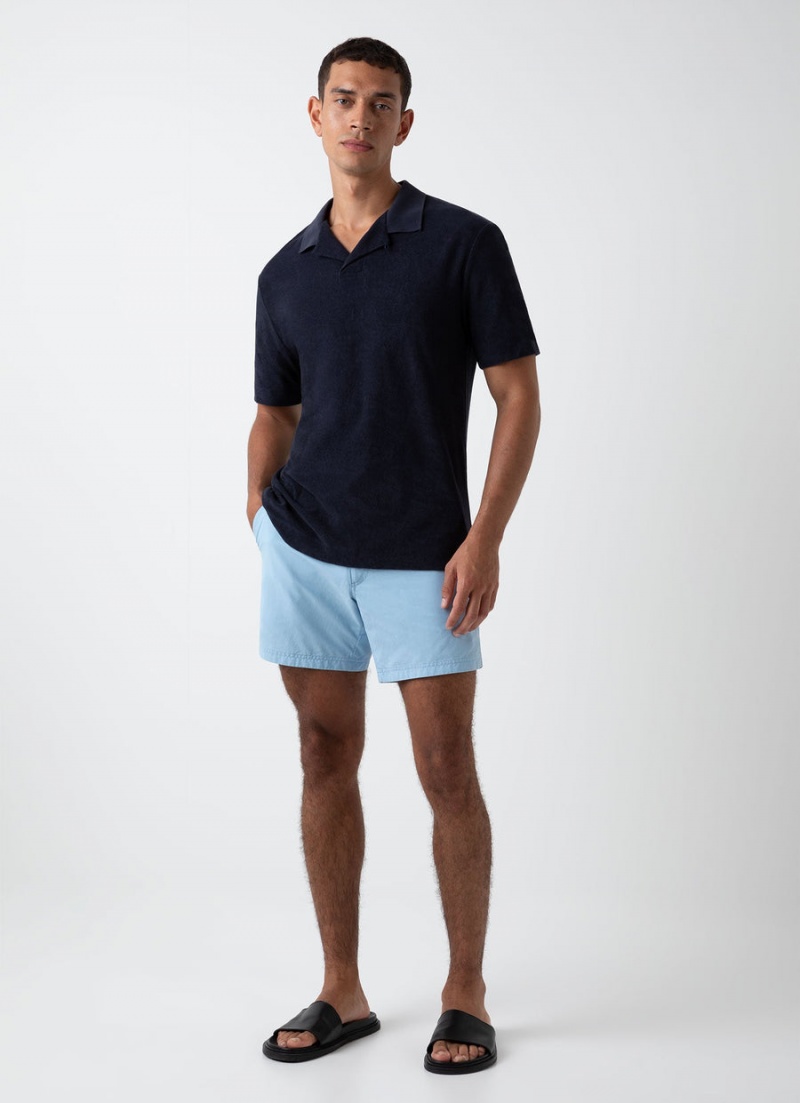 Blue Sunspel Tailored Swim Shorts | 95713-HPFL | USA