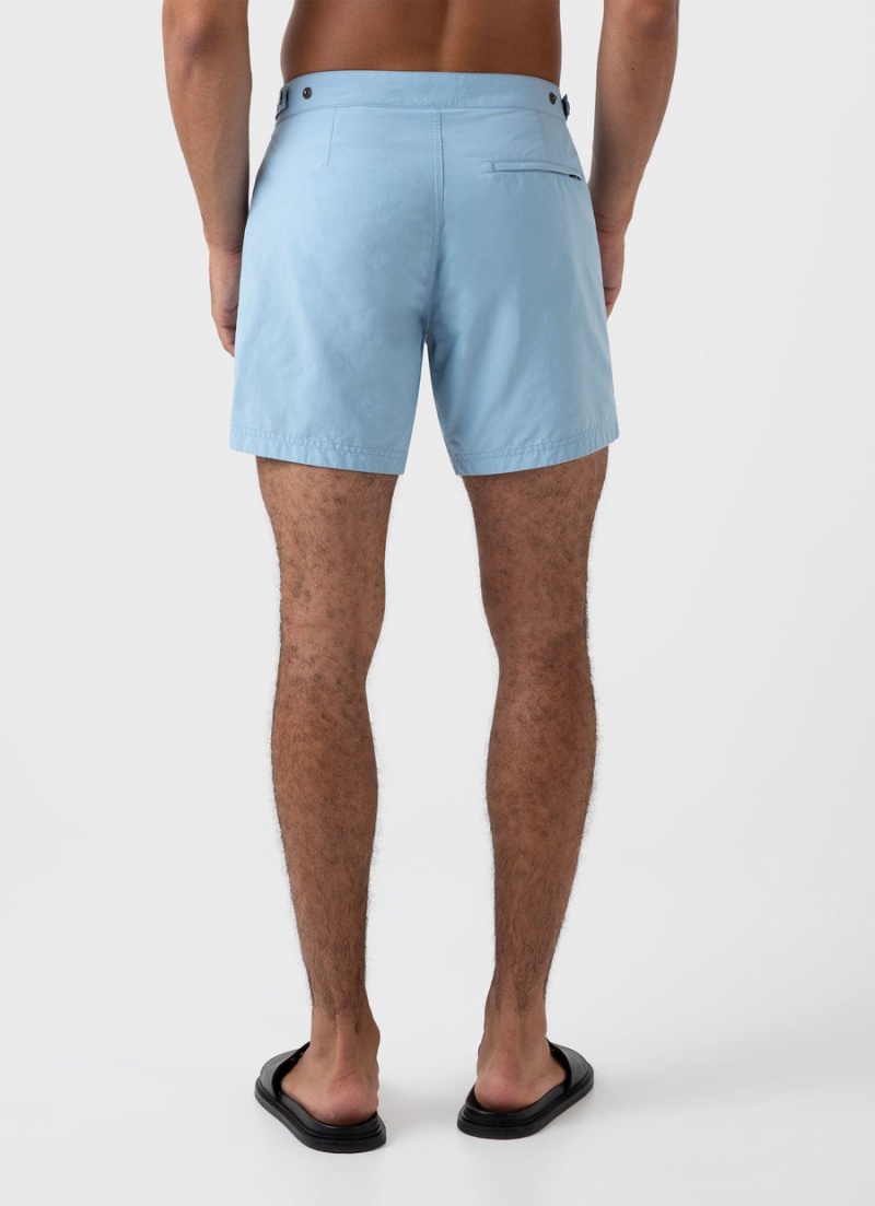 Blue Sunspel Tailored Swim Shorts | 95713-HPFL | USA