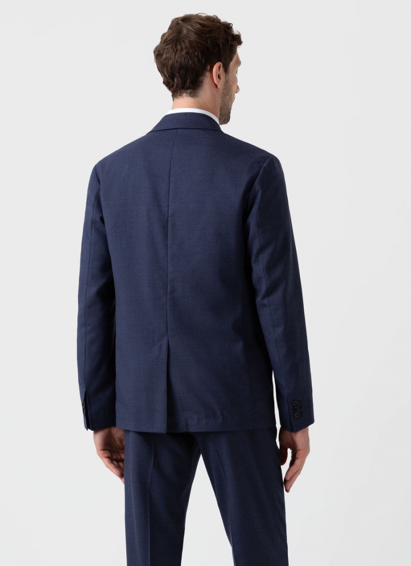 Blue Sunspel Wool Blazer | 78164-QYOB | USA