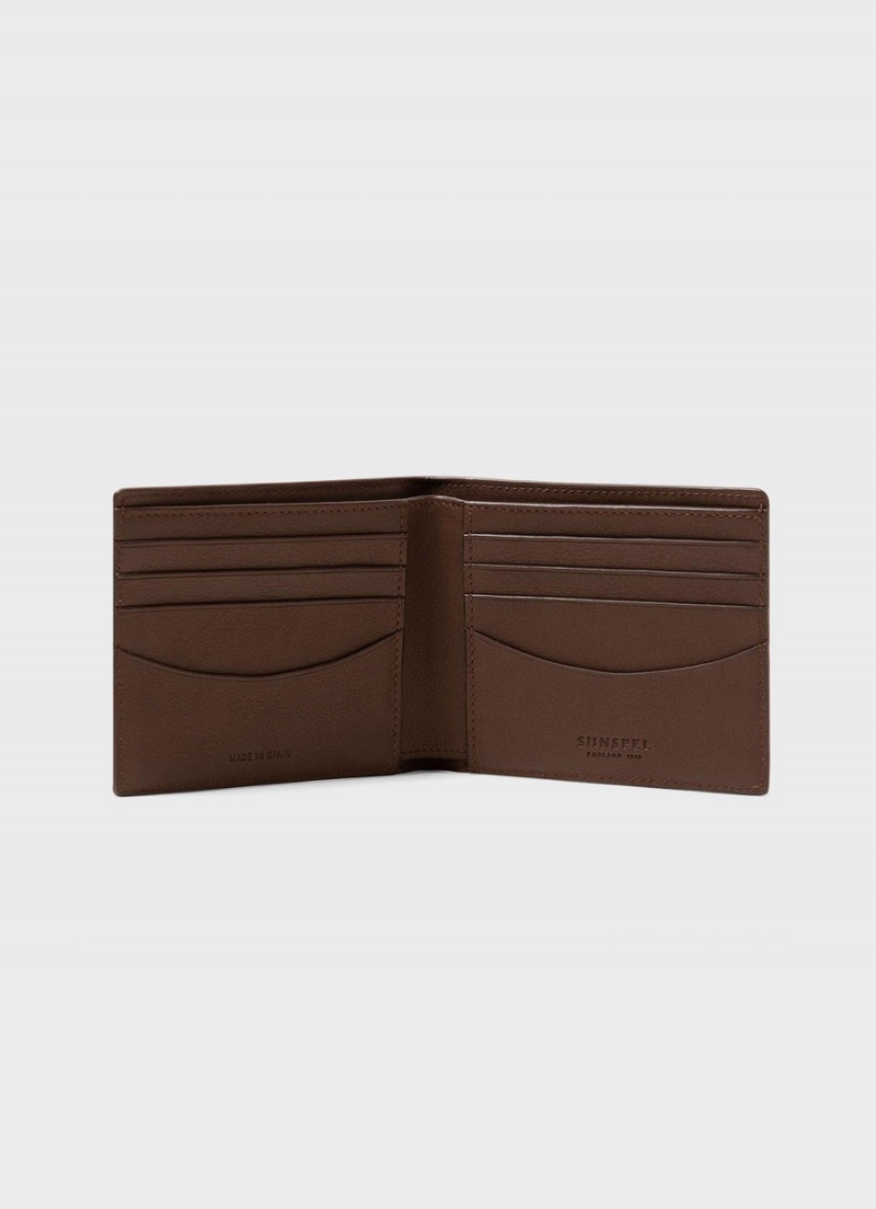 Brown Sunspel Bifold Wallet | 53240-WDTL | USA