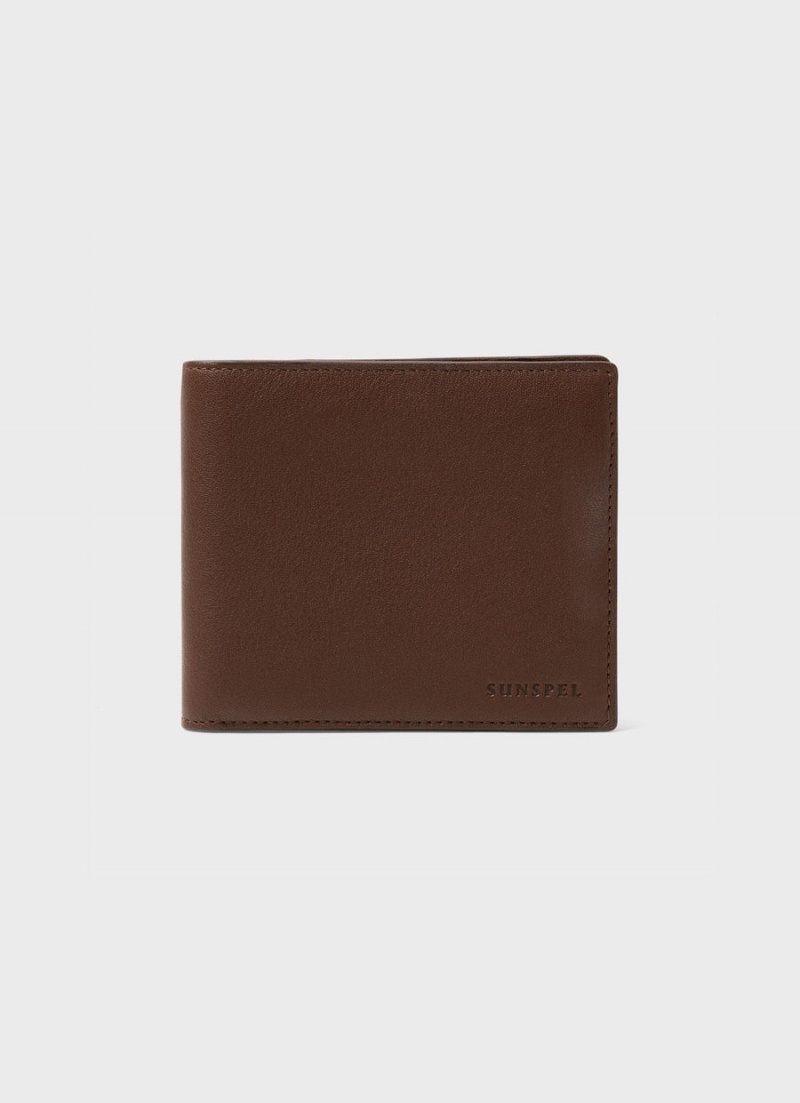 Brown Sunspel Bifold Wallet | 53240-WDTL | USA