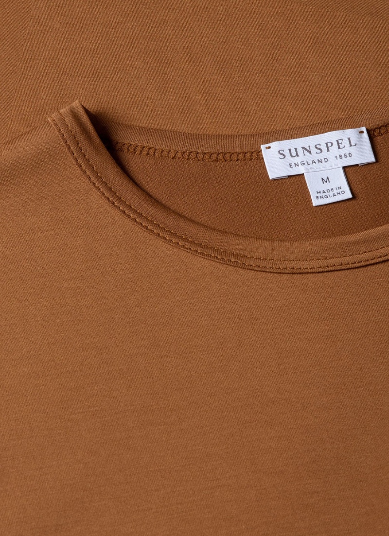 Brown Sunspel Classic T-shirt | 65184-IPTD | USA