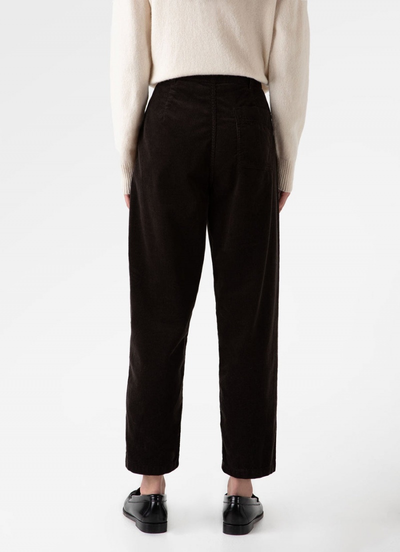 Brown Sunspel Corduroy Trouser | 71386-ZCGB | USA