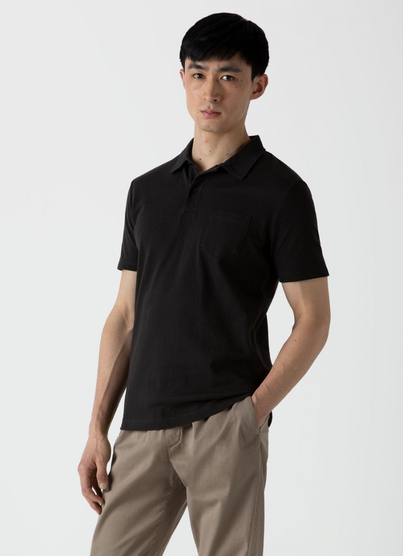 Brown Sunspel Riviera Polo Shirt | 58903-BOFM | USA