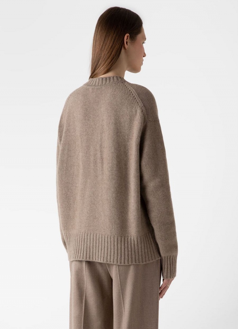 Brown Sunspel Roxburgh Cashmere Jumper | 28479-WLJR | USA