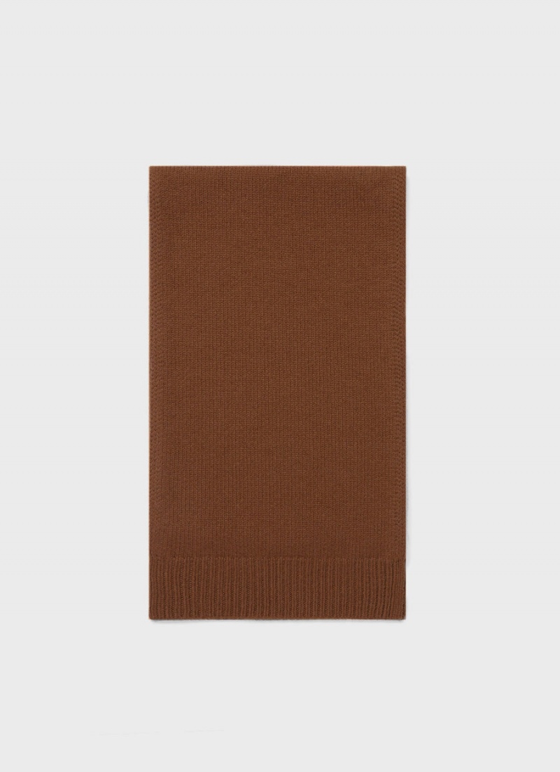 Brown Sunspel Scottish Lambswool Scarf | 86730-KFHW | USA