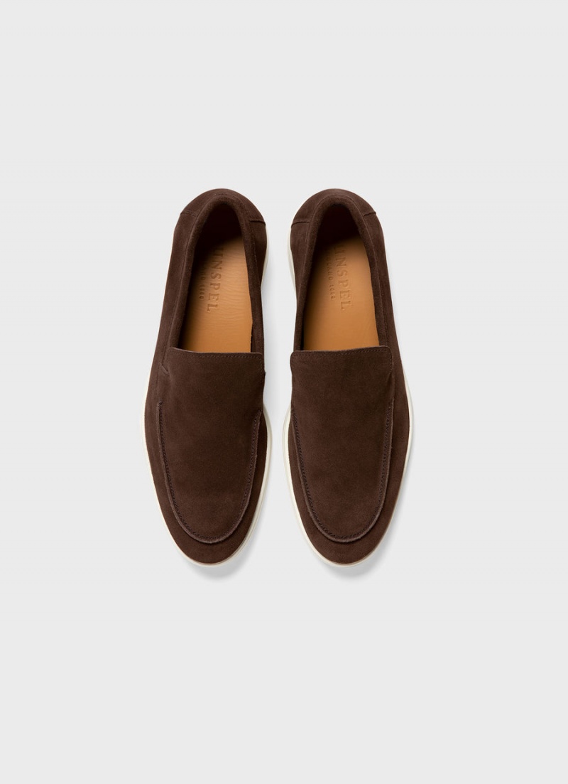 Brown Sunspel Suede Loafer | 72164-WBSD | USA