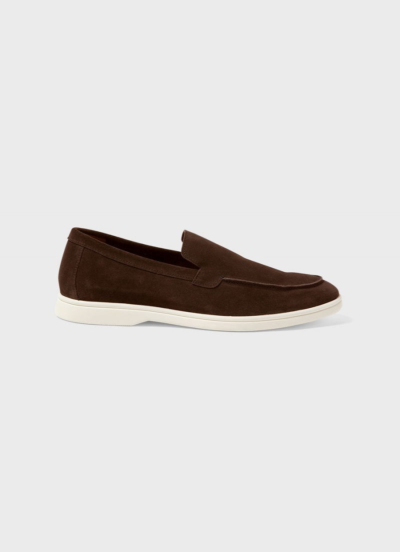 Brown Sunspel Suede Loafer | 72164-WBSD | USA