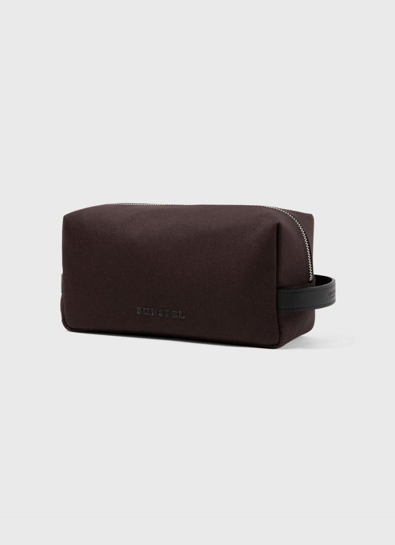 Brown Sunspel Washbag | 16024-JLAQ | USA