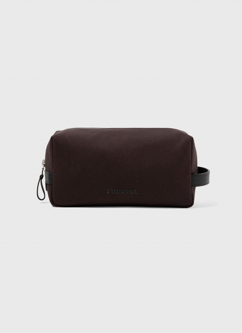 Brown Sunspel Washbag | 16024-JLAQ | USA