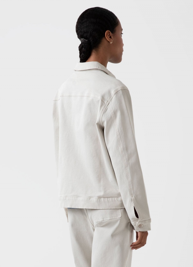 Ecru Sunspel Chore Jacket | 04518-TYUJ | USA