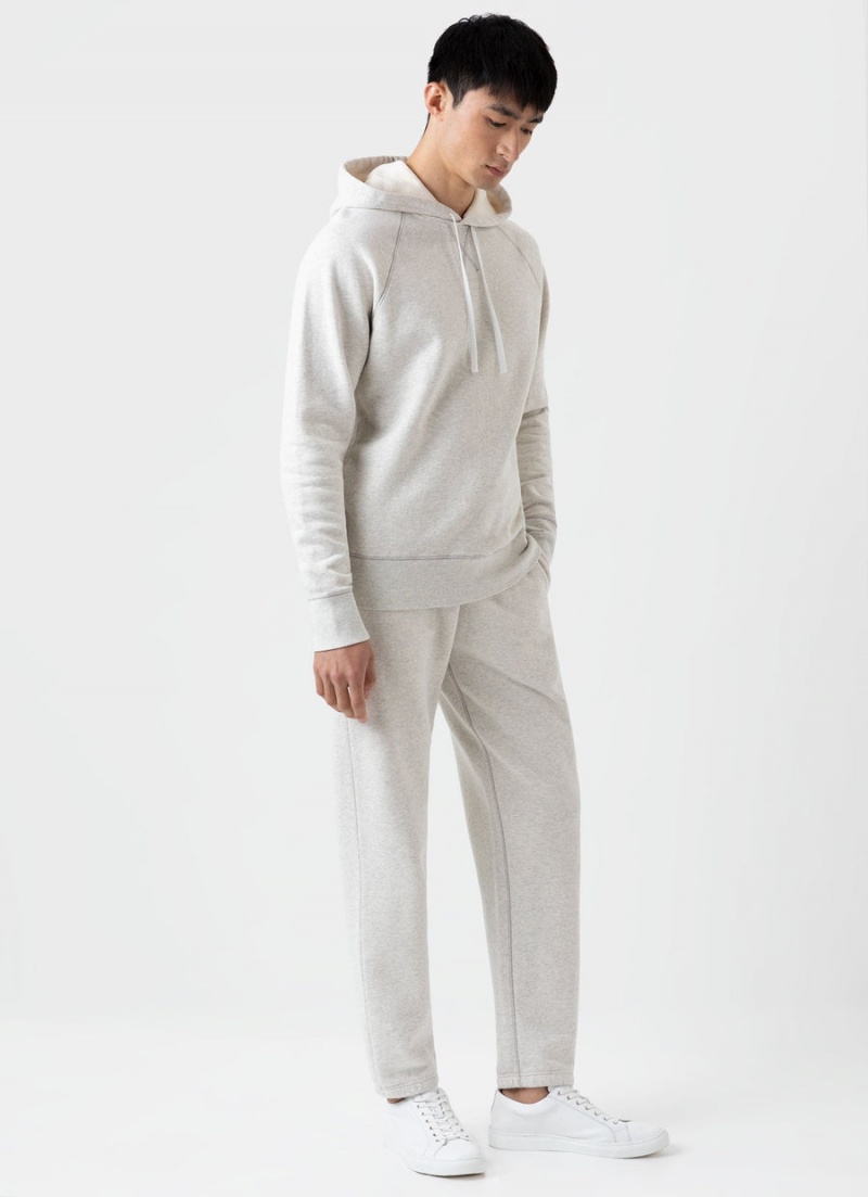 Ecru Sunspel Fleeceback Sweatpants | 85290-HGDB | USA