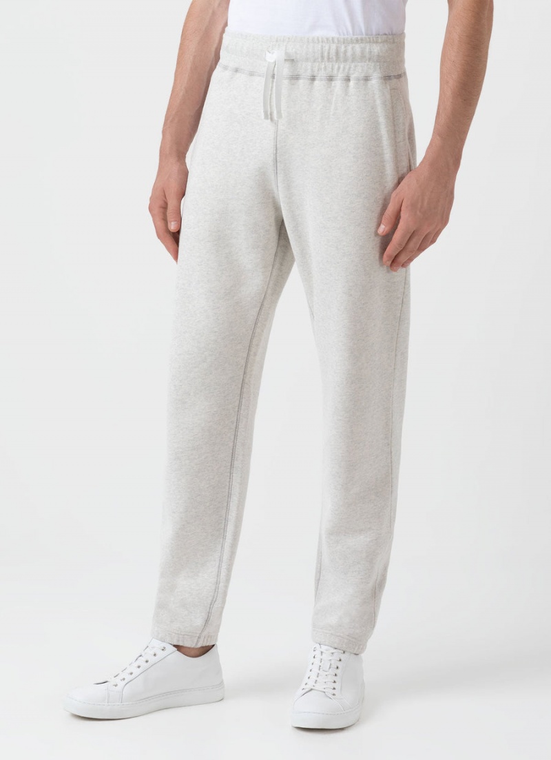 Ecru Sunspel Fleeceback Sweatpants | 85290-HGDB | USA