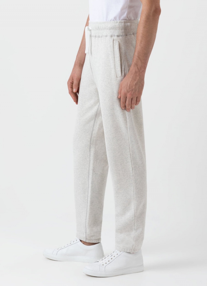 Ecru Sunspel Fleeceback Sweatpants | 85290-HGDB | USA