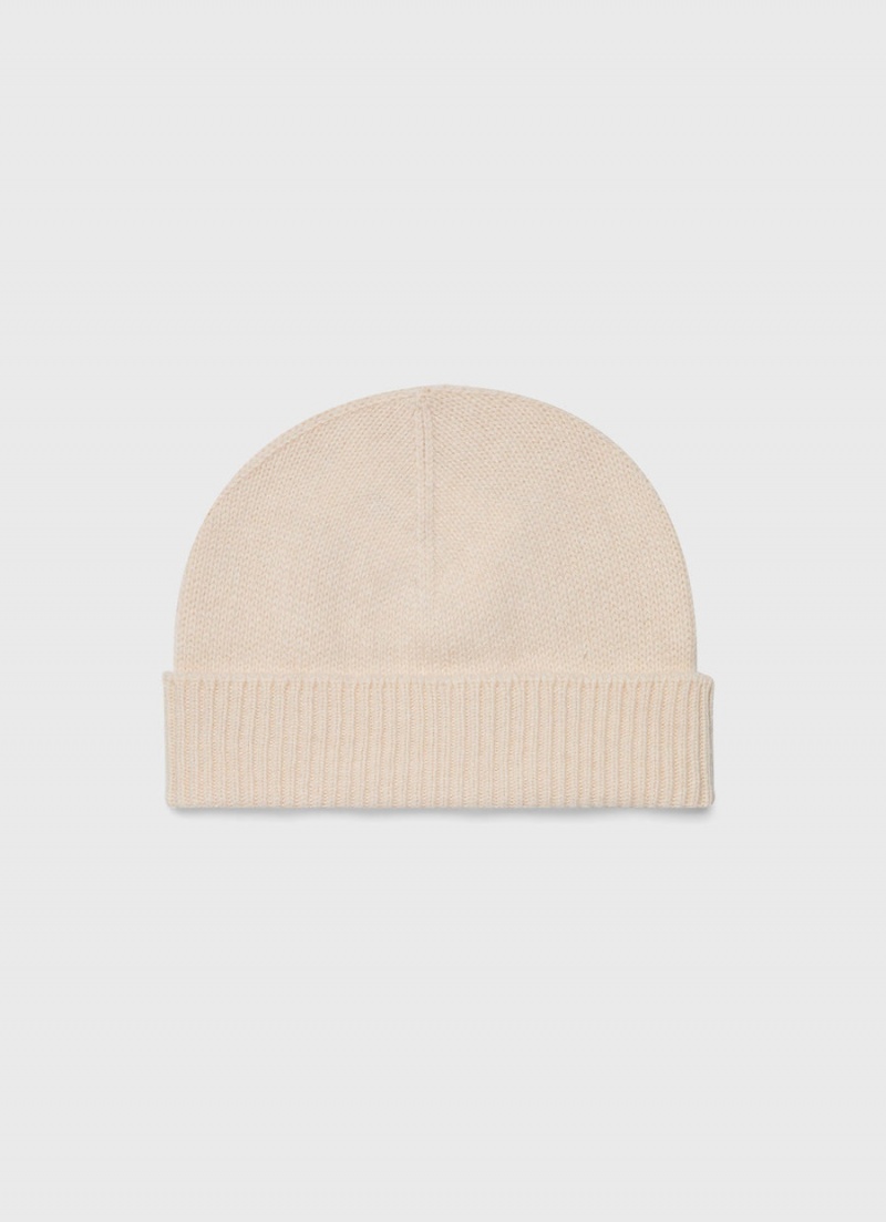 Ecru Sunspel Scottish Lambswool Hat | 53720-IYKX | USA