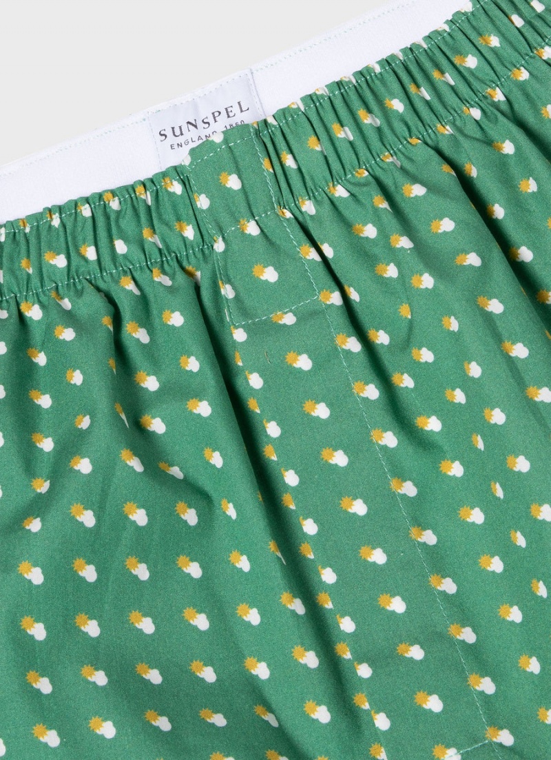 Green Sunspel Classic Boxer Shorts | 64182-ZCGO | USA