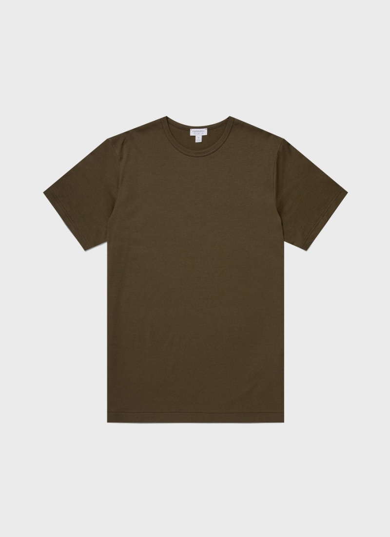 Green Sunspel Classic T-shirt | 62453-SAGZ | USA