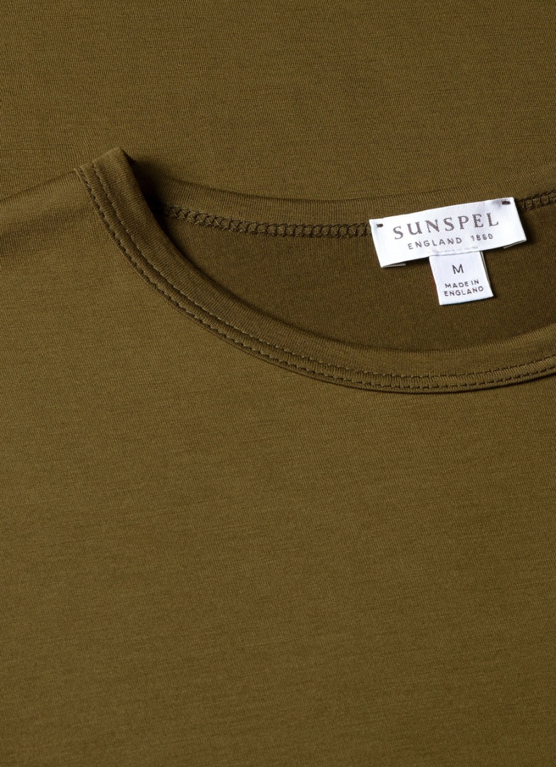 Green Sunspel Classic T-shirt | 67490-CJSL | USA