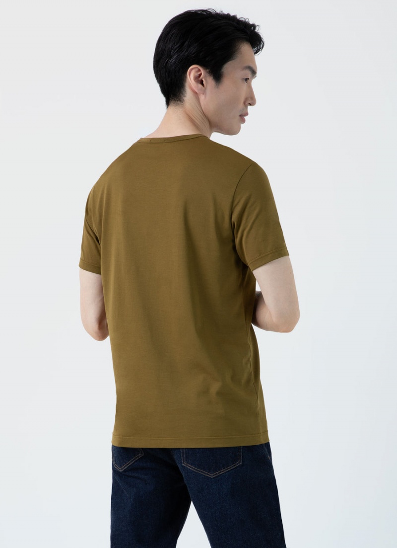 Green Sunspel Classic T-shirt | 67490-CJSL | USA