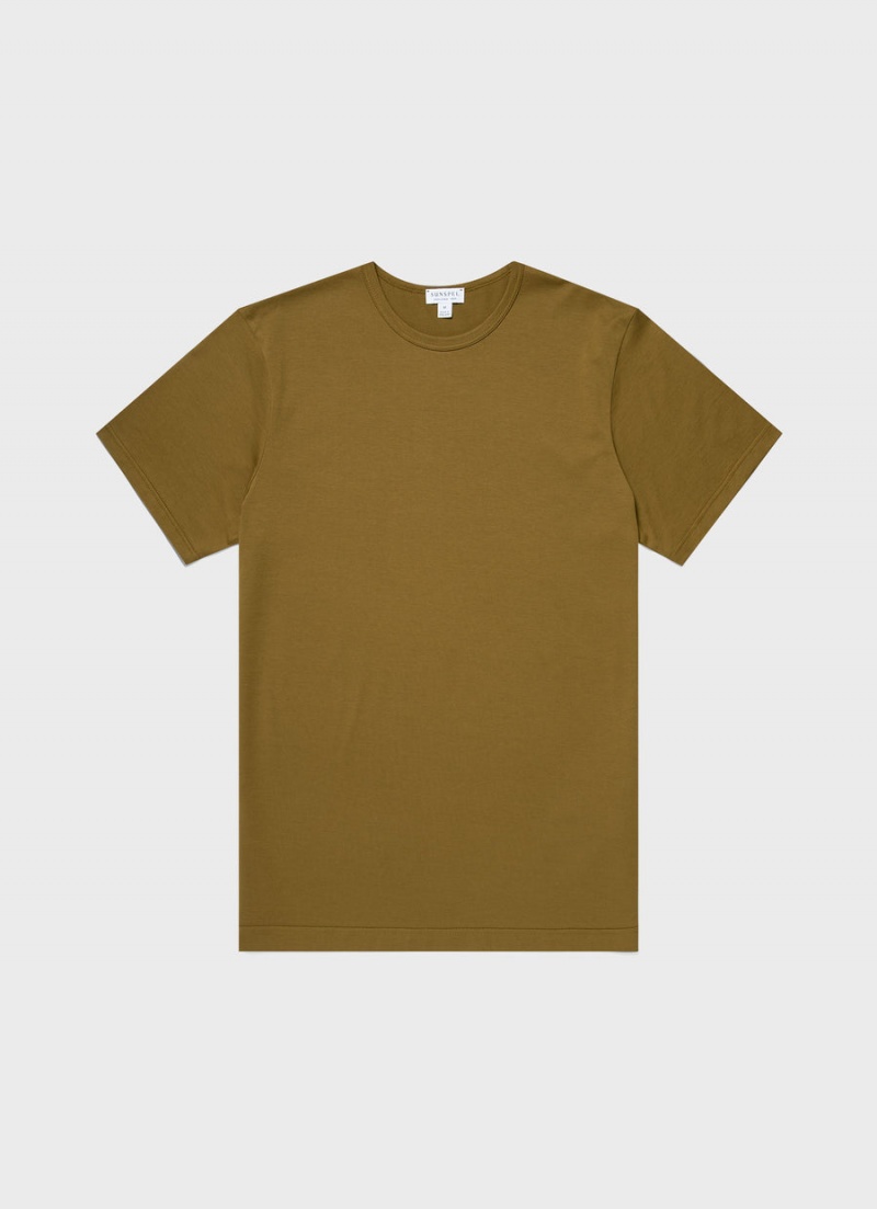 Green Sunspel Classic T-shirt | 67490-CJSL | USA