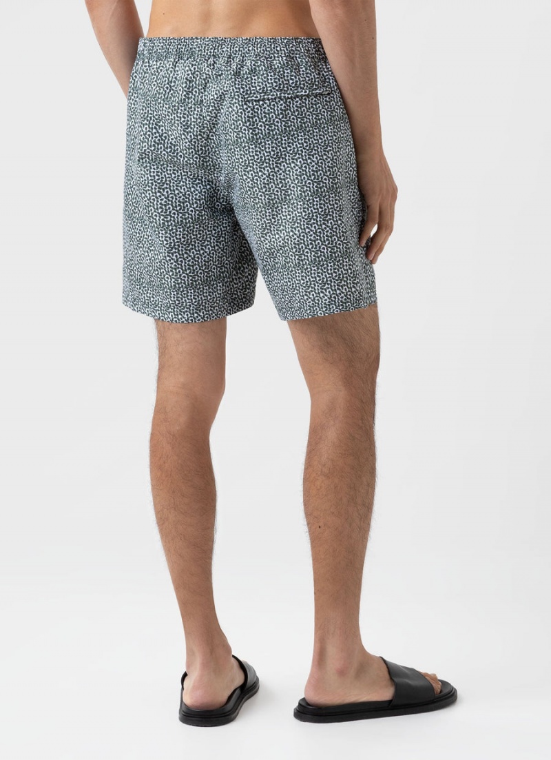 Green Sunspel Drawstring Swim Shorts | 04218-PGRO | USA