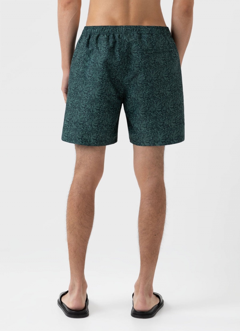 Green Sunspel Drawstring Swim Shorts | 71980-JUEV | USA