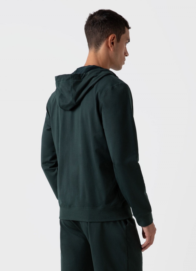 Green Sunspel DriRelease Active Hoody | 73452-AWEQ | USA