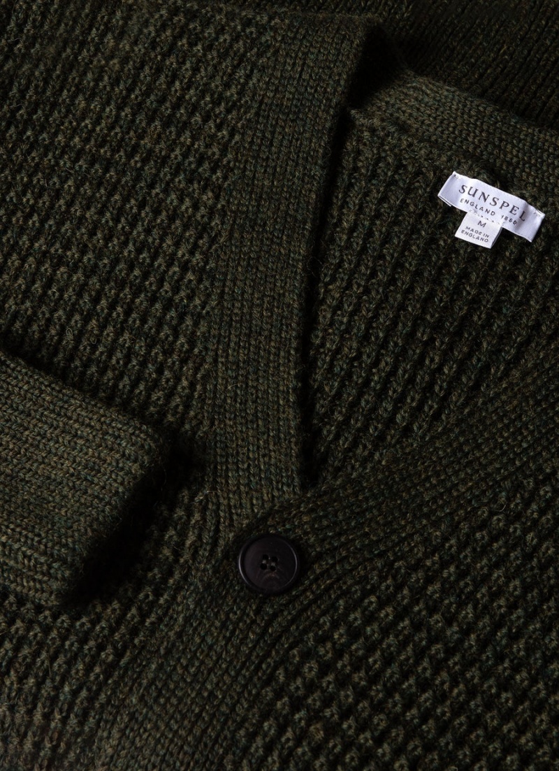 Green Sunspel Fisherman Cardigan | 43062-FUAV | USA